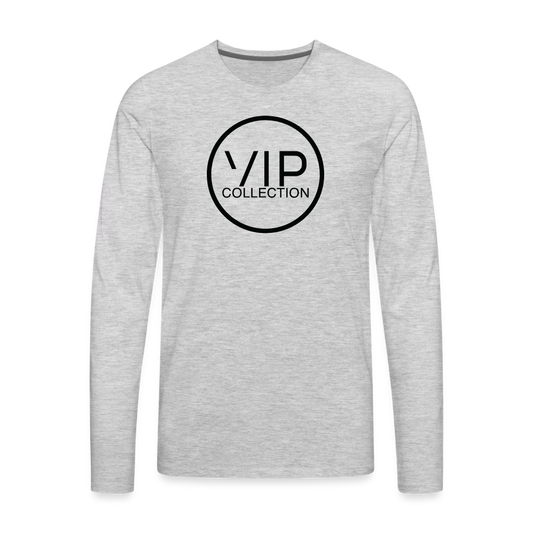 VIP Black Label Long Sleeve T-Shirt - heather gray