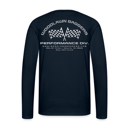 Woodlawn White Label Long Sleeve T-Shirt - deep navy