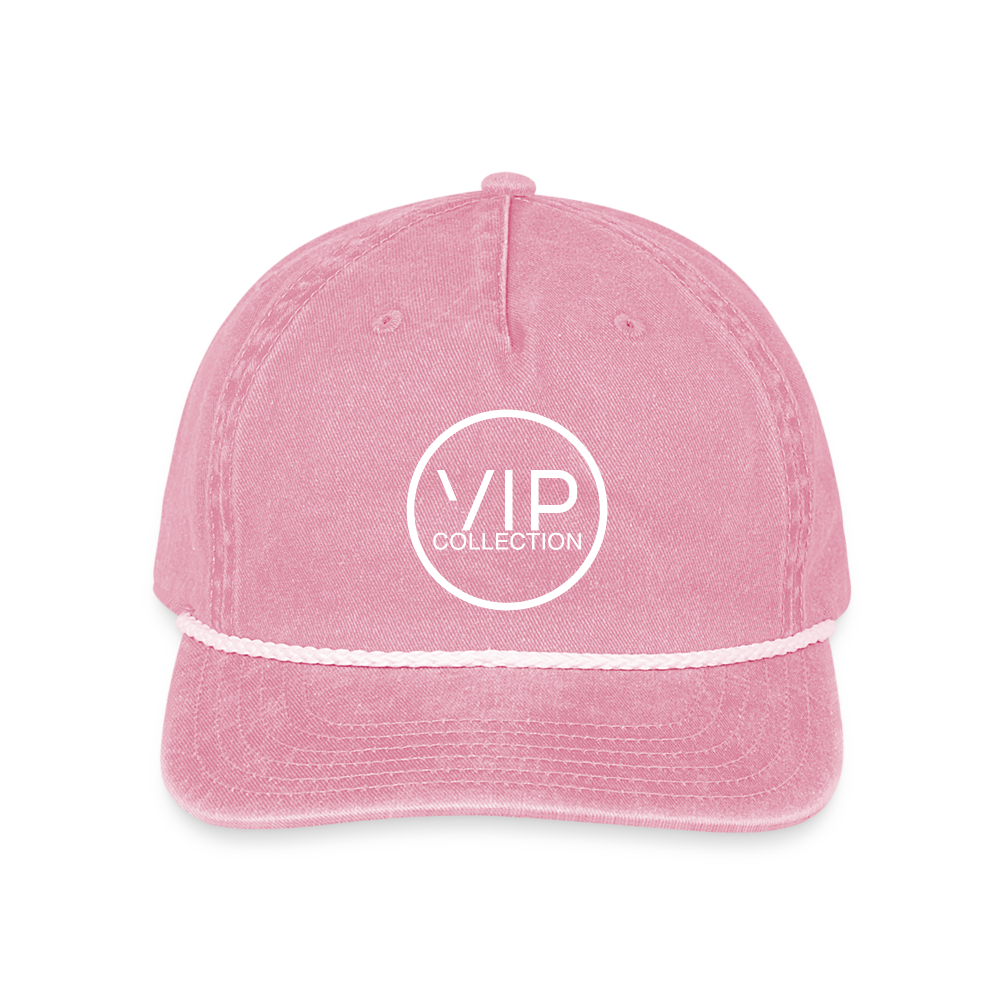 VIP White Label Vintage Washed Rope Hat - washed pink