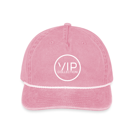 VIP White Label Vintage Washed Rope Hat - washed pink