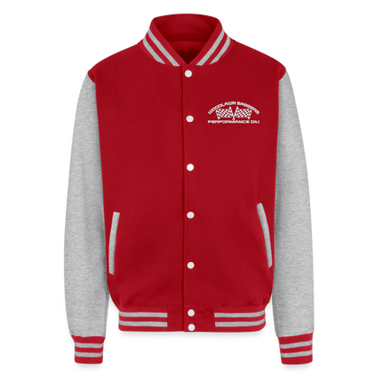 Woodlawn White Label Letterman Jacket - red/heather grey