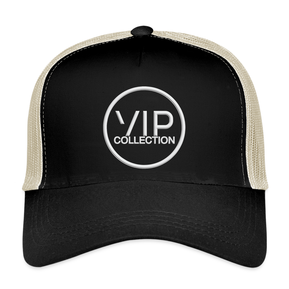 VIP White Label Trucker Hat - black/oyster