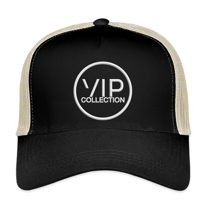 VIP White Label Trucker Hat - black/oyster