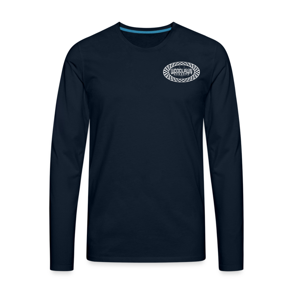 Woodlawn White Label Oval Long Sleeve T-Shirt - deep navy