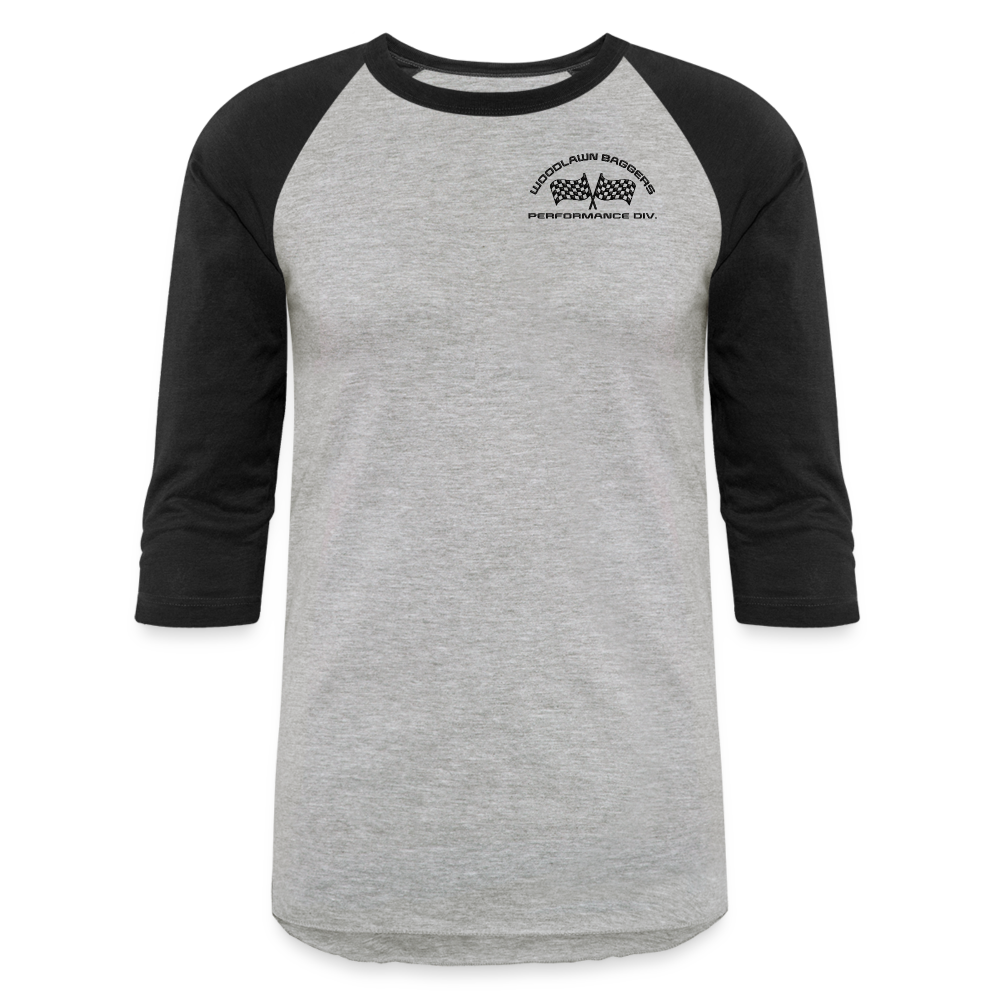 Woodlawn Black Label 3/4 Baseball T-Shirt - heather gray/black