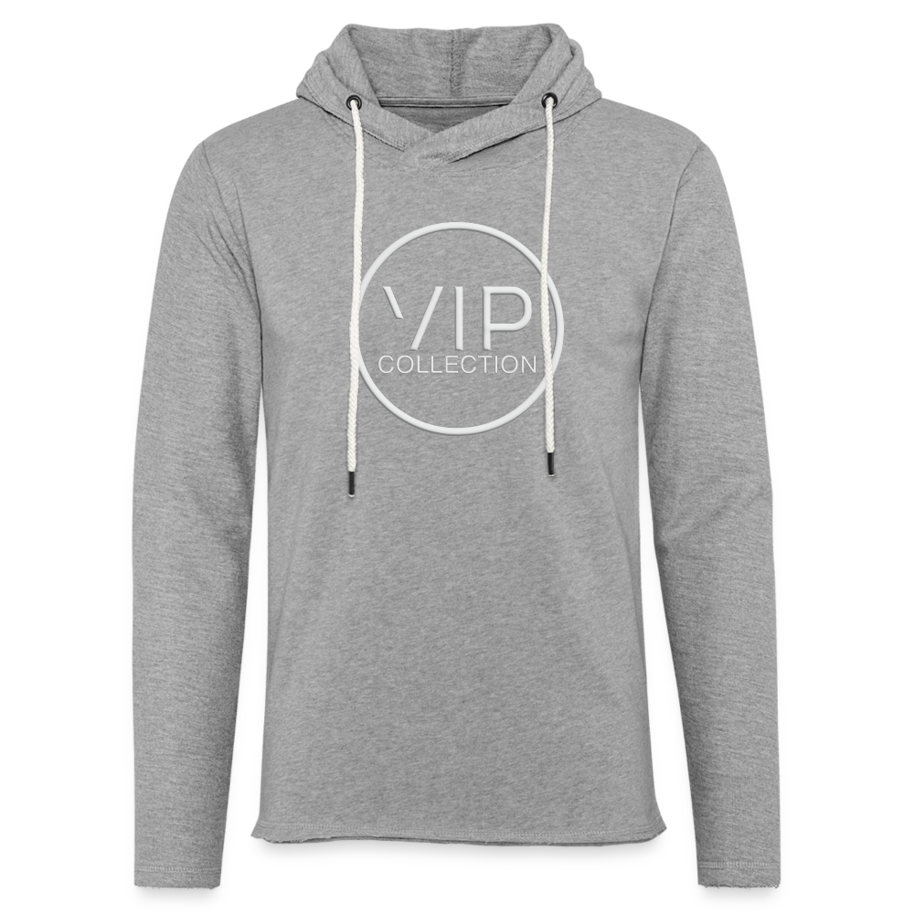 VIP White Label Lightweight Terry Hoodie - heather gray