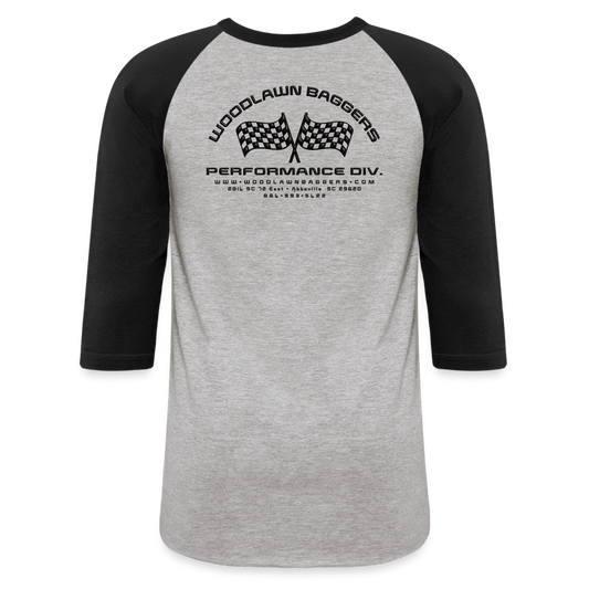 Woodlawn Black Label 3/4 Baseball T-Shirt - heather gray/black