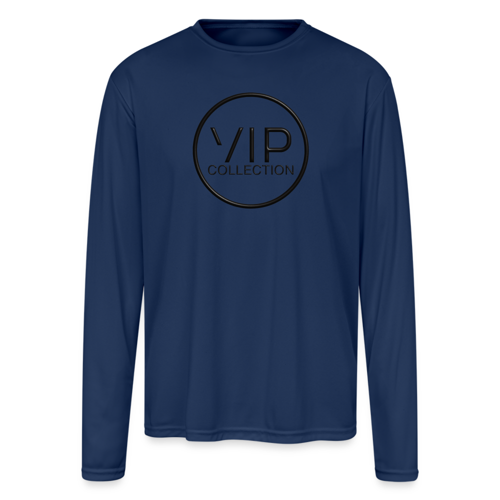 VIP Black Label Performance Long Sleeve T-Shirt - navy