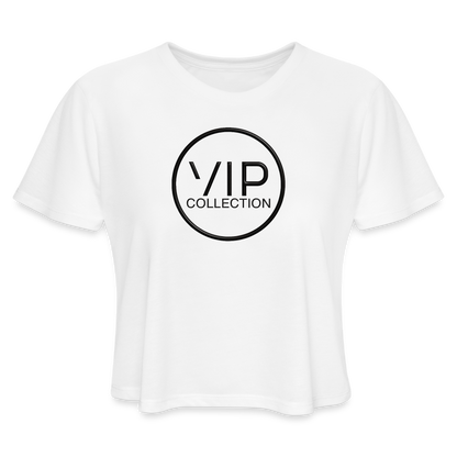 VIP Black Label Women's Cropped T-Shirt - white