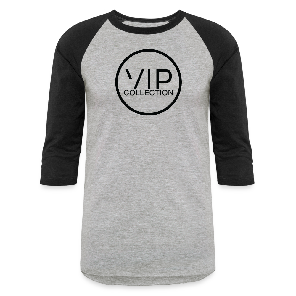 VIP Black Label 3/4 Baseball T-Shirt - heather gray/black