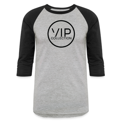 VIP Black Label 3/4 Baseball T-Shirt - heather gray/black