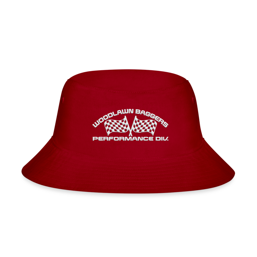 Woodlawn White Label Bucket Hat - red