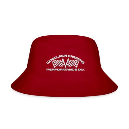 Woodlawn White Label Bucket Hat - red
