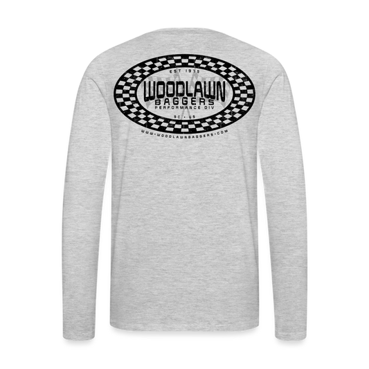 Woodlawn Black Label Oval Long Sleeve T-Shirt - heather gray