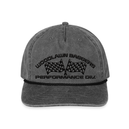 Woodlawn Black Label Vintage Washed Rope Hat - washed black