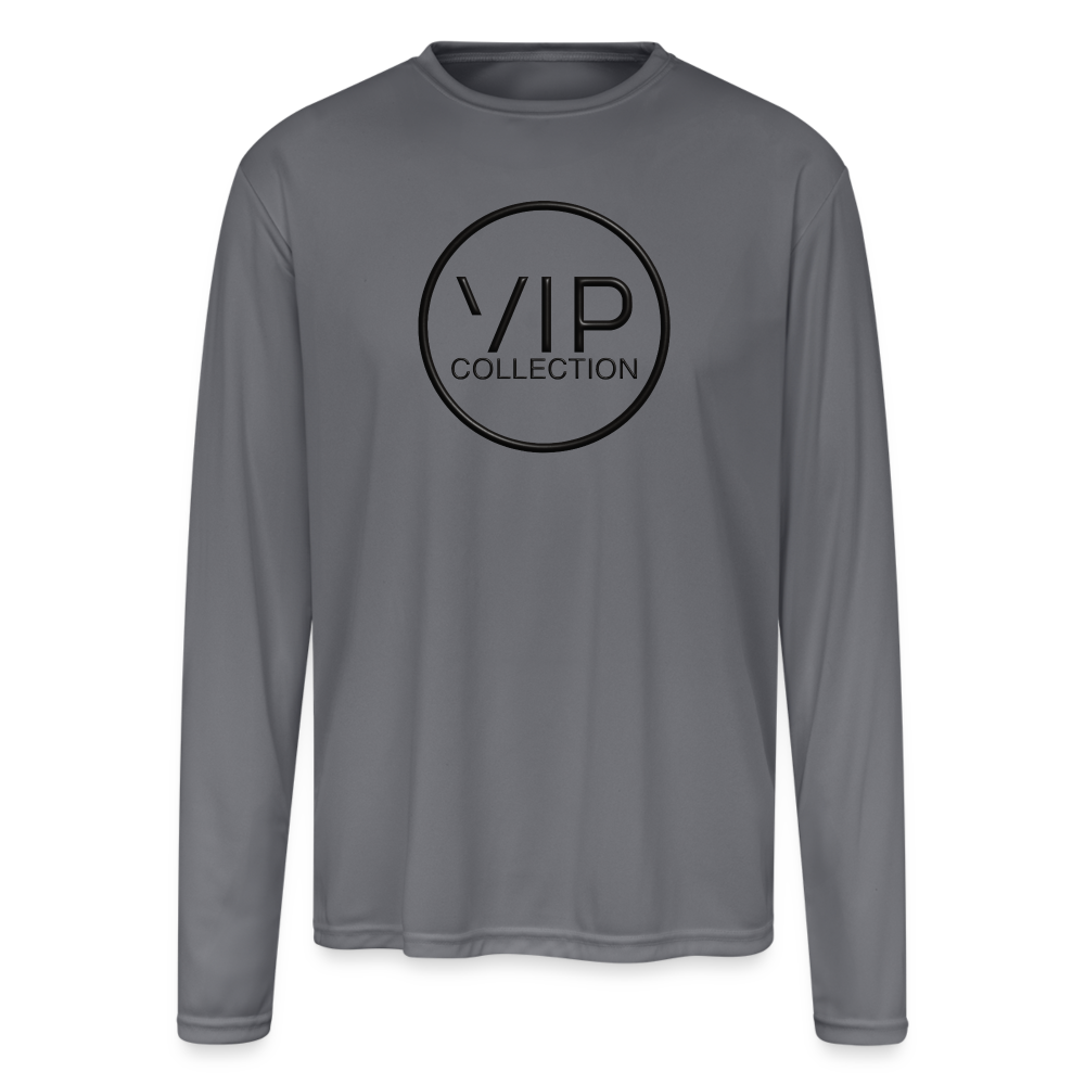 VIP Black Label Performance Long Sleeve T-Shirt - gray