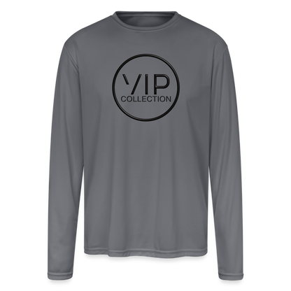 VIP Black Label Performance Long Sleeve T-Shirt - gray