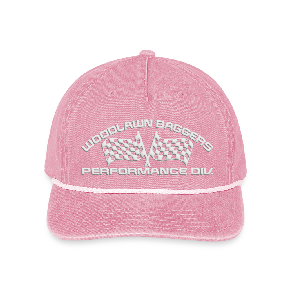 Woodlawn White Label Vintage Washed Rope Hat - washed pink