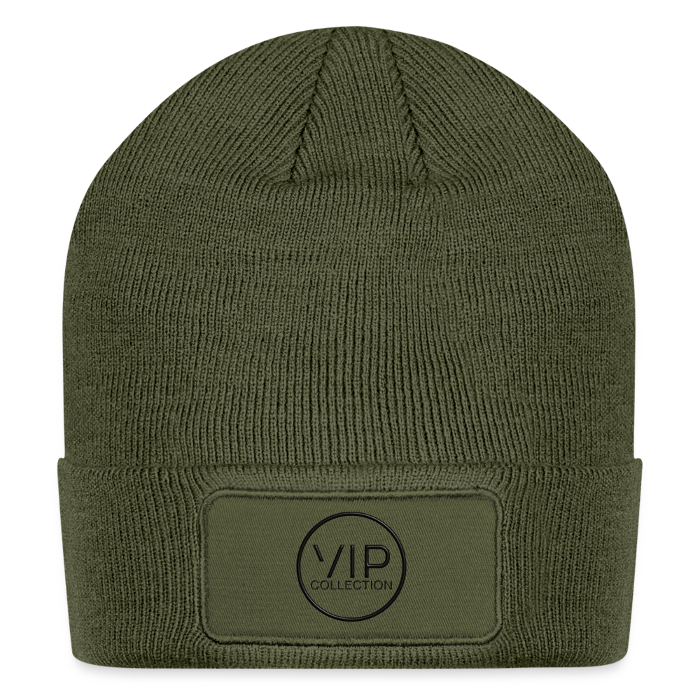 VIP Black Label Patch Beanie - olive