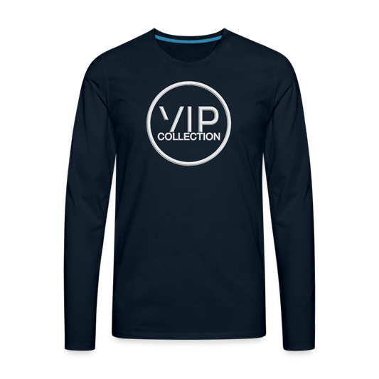 VIP White Label Long Sleeve T-Shirt - deep navy