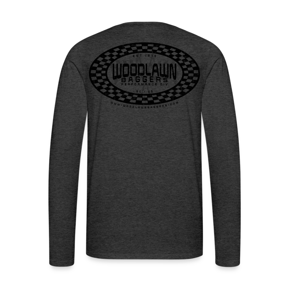 Woodlawn Black Label Oval Long Sleeve T-Shirt - charcoal grey