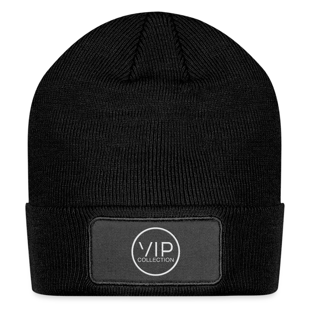 VIP White Label Patch Beanie - black