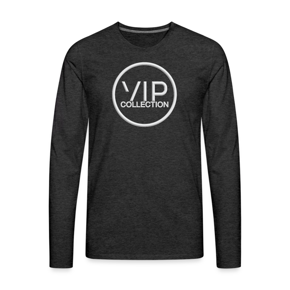 VIP White Label Long Sleeve T-Shirt - charcoal grey