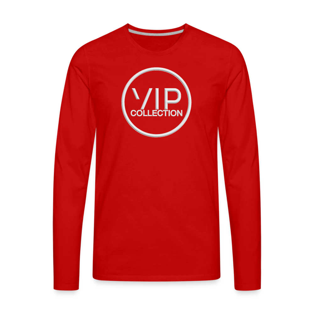VIP White Label Long Sleeve T-Shirt - red