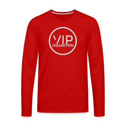 VIP White Label Long Sleeve T-Shirt - red