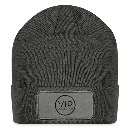 VIP Black Label Patch Beanie - charcoal grey