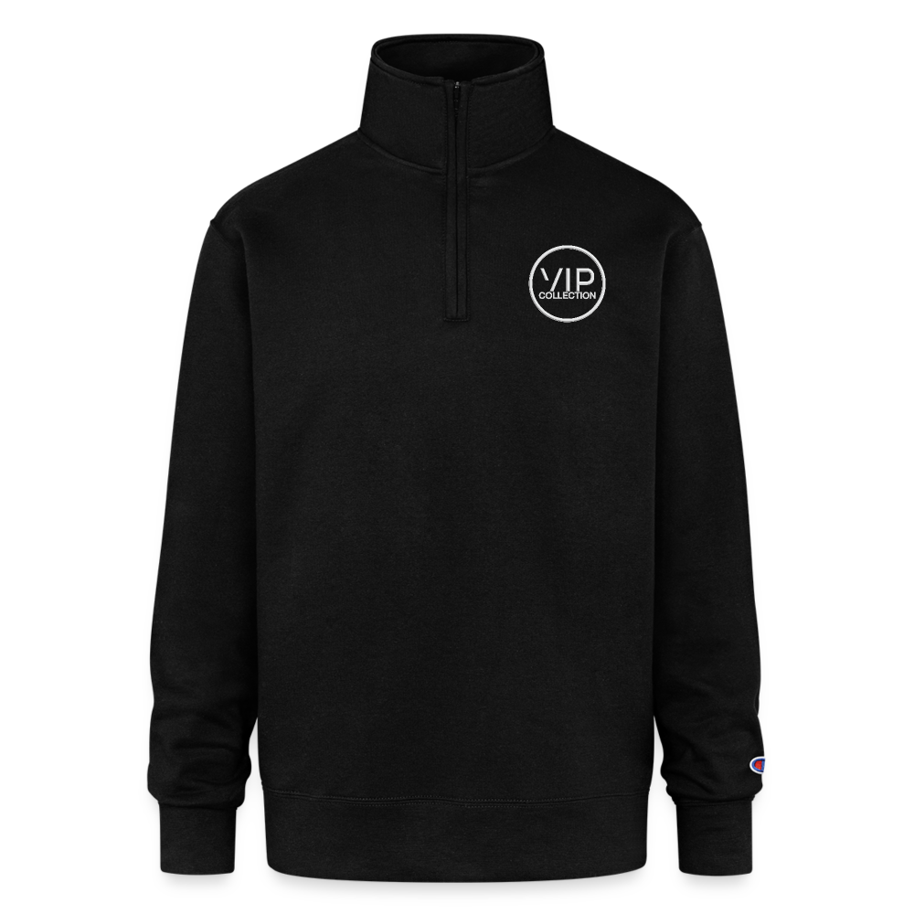 VIP White Label Champion 1/4 Zip Pullover - black