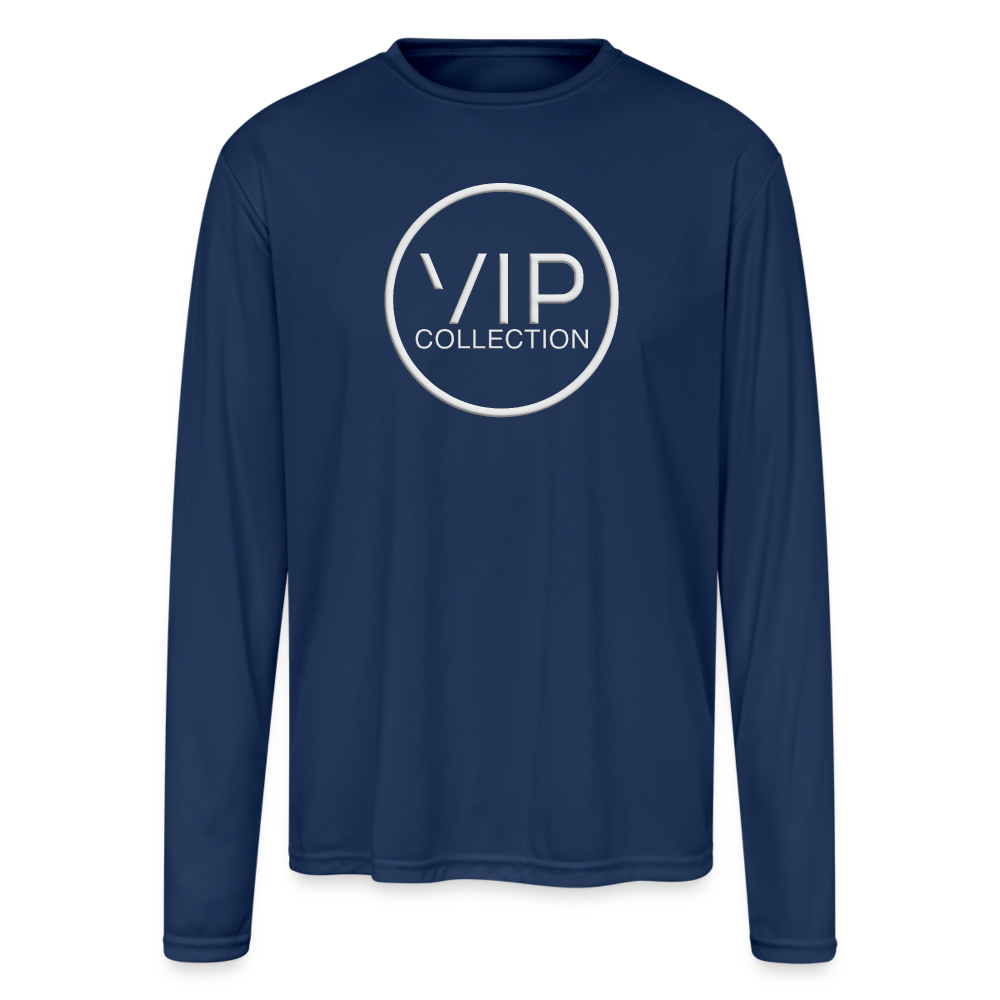 VIP White Label Performance Long Sleeve T-Shirt - navy