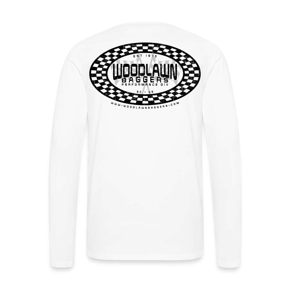Woodlawn Black Label Oval Long Sleeve T-Shirt - white