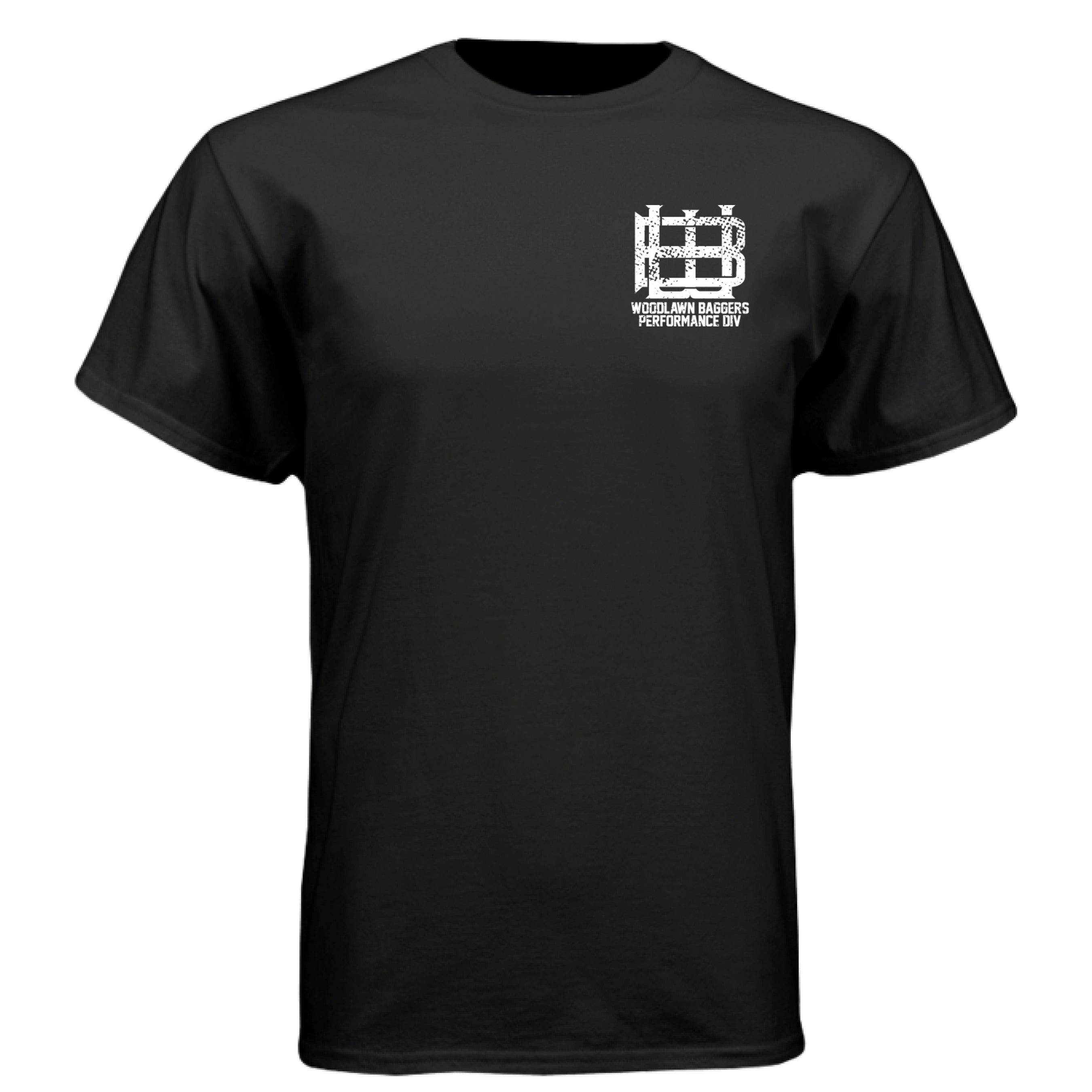 WBPD Grunge Tee: Ride or Die Style. Shop Woodlawn Baggers.