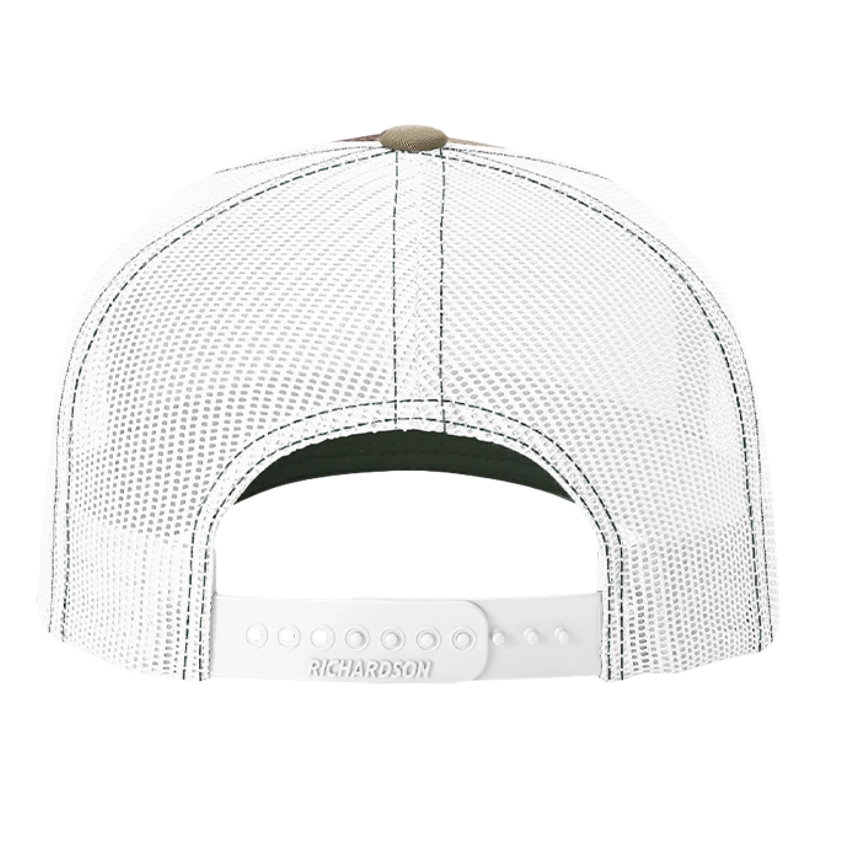 Green Camo/ White - BACK