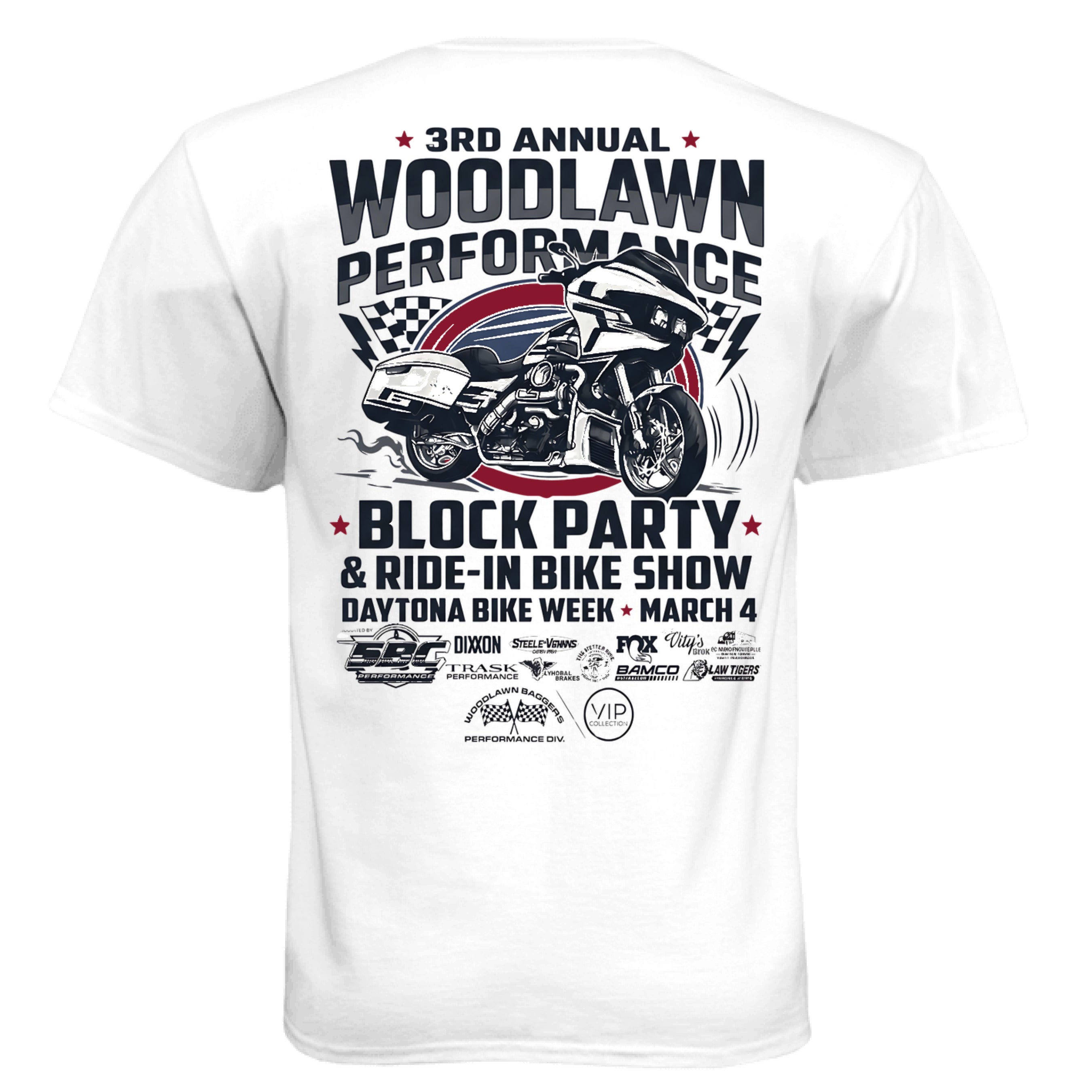 Woodlawn Performance Block Party & Ride-In Bike Show | T-Shirt - black ...