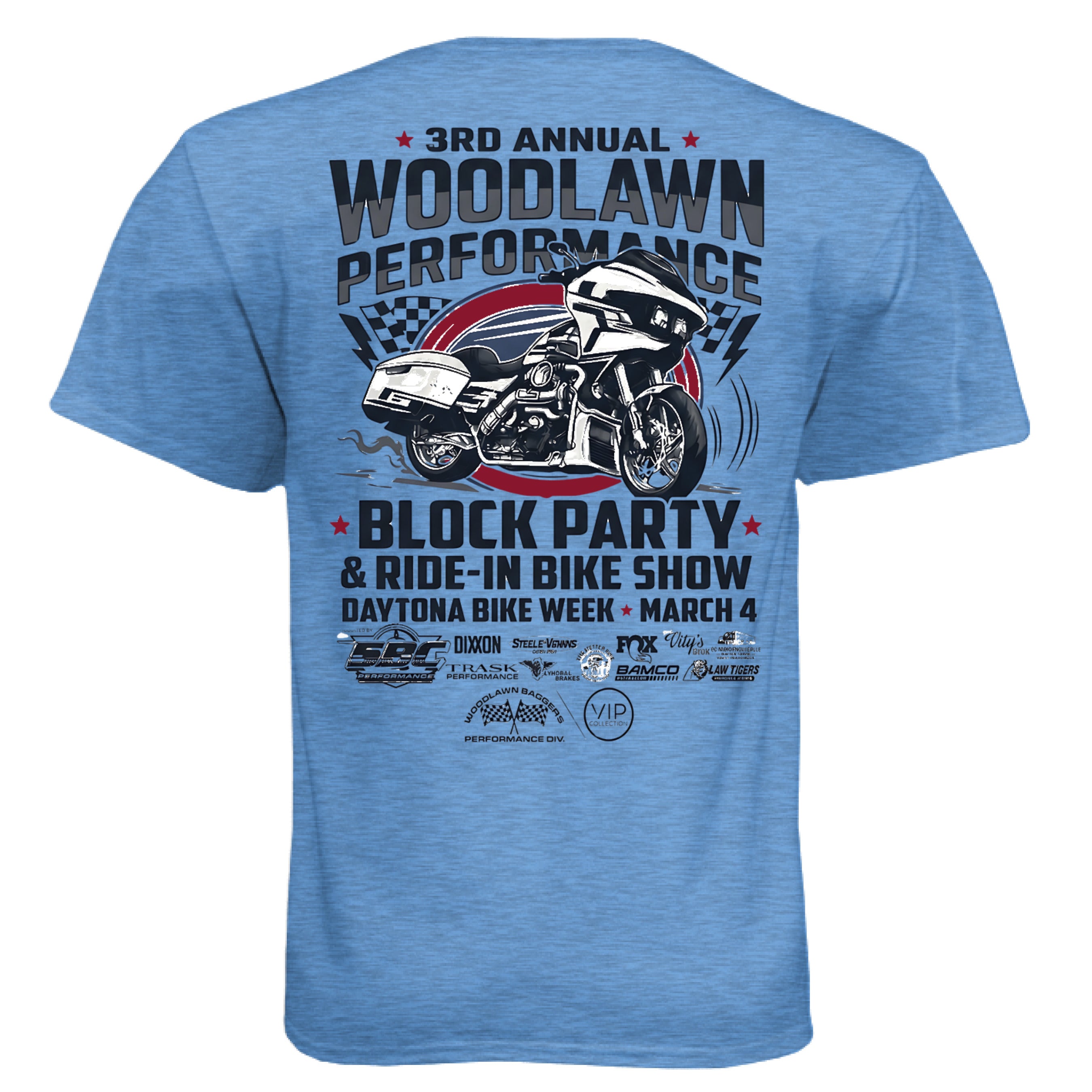 Heather Columbia Blue - BACK