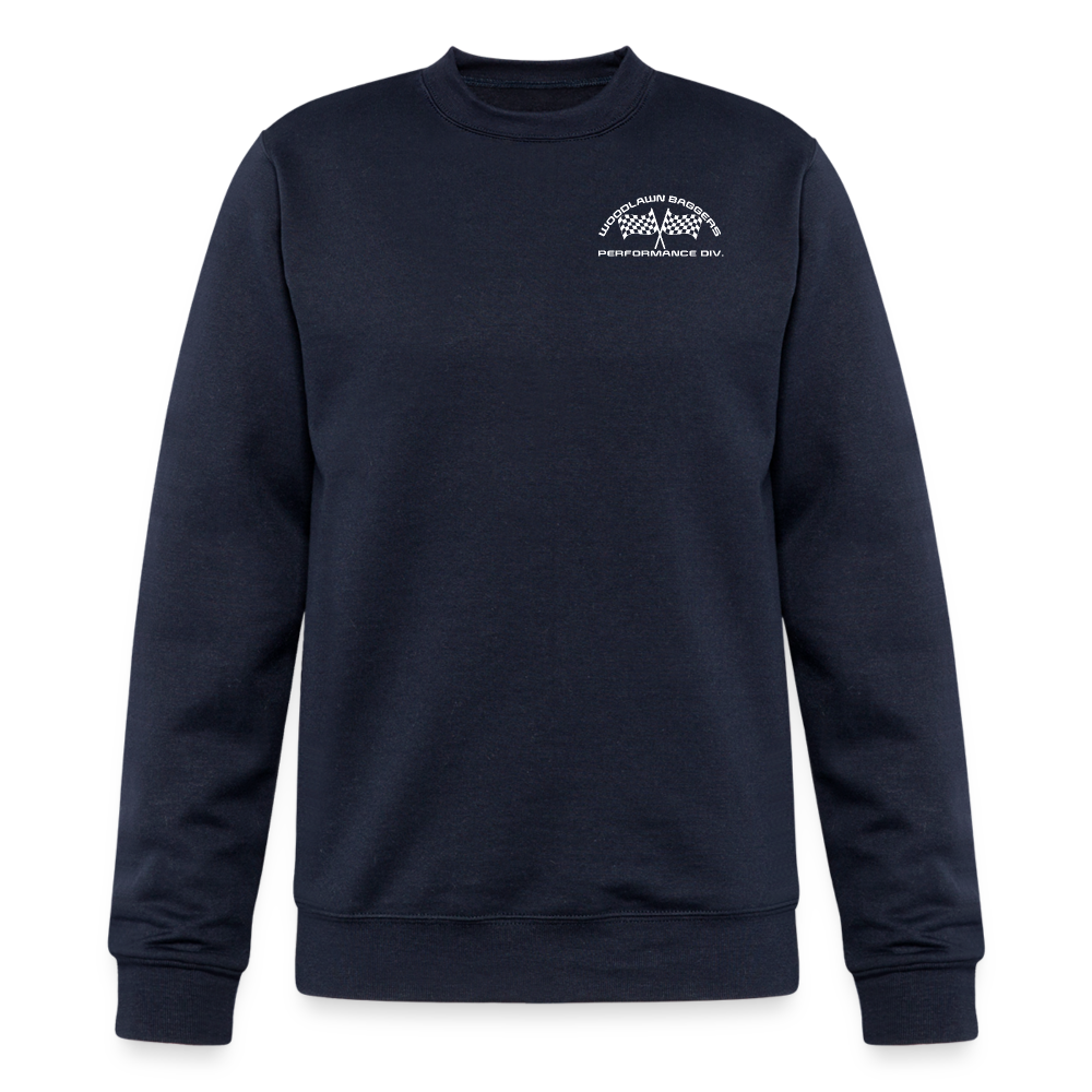 Branded & Checkered Crew - navy