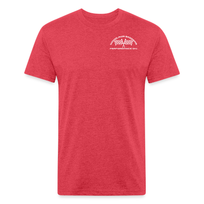 Woodlawn Logo T-Shirt (white logo) - heather red