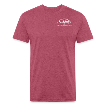 Woodlawn Logo T-Shirt (white logo) - heather burgundy