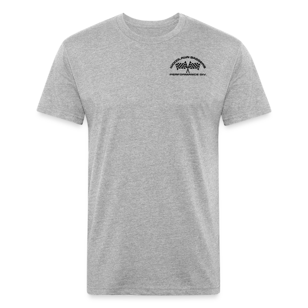 Woodlawn Logo T-Shirt (black logo) - heather gray