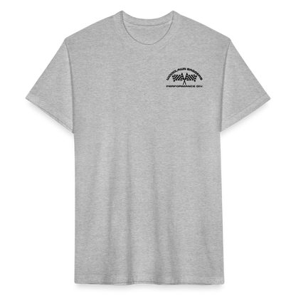 Woodlawn Logo T-Shirt (black logo) - heather gray