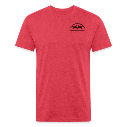 Woodlawn Logo T-Shirt (black logo) - heather red