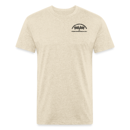 Woodlawn Logo T-Shirt (black logo) - heather cream