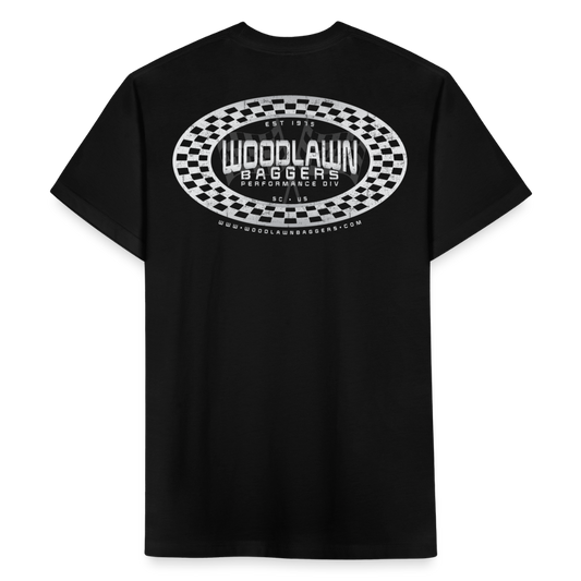Woodlawn Oval Checkered T-Shirt - black