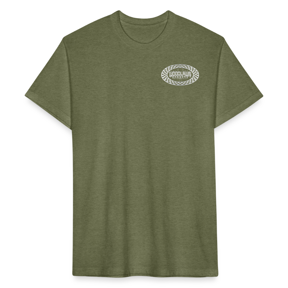 Woodlawn Oval Checkered T-Shirt - heather military green