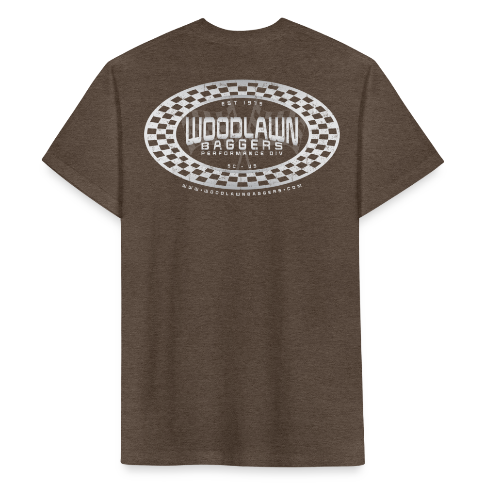 Woodlawn Oval Checkered T-Shirt - heather espresso