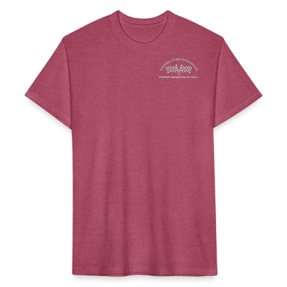 Woodlawn Metal Logo T-Shirt - heather burgundy