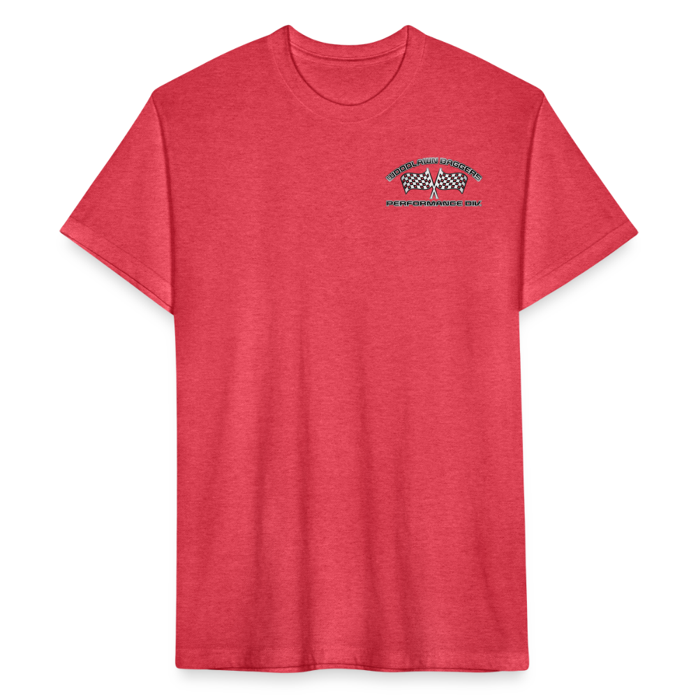 Woodlawn Outline Logo - heather red