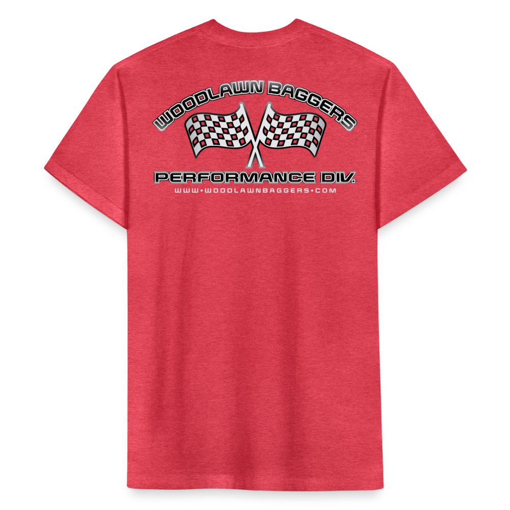 Woodlawn Outline Logo - heather red